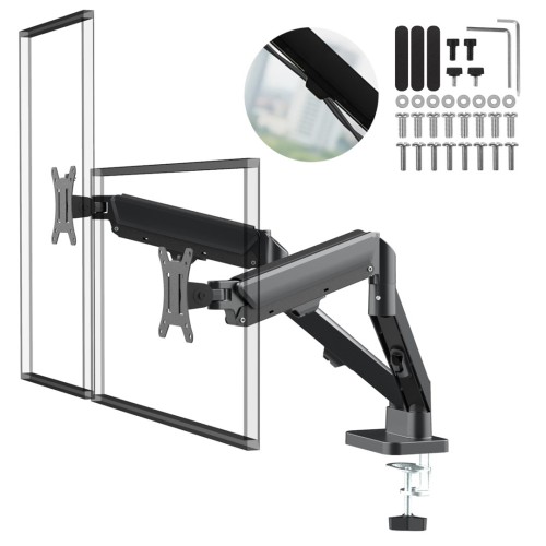 Maclean 2 monitor mount, gas spring, 17