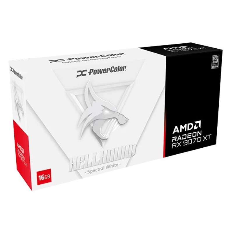 PowerColor Hellhound Radeon RX 9070 XT Spectral White AMD 16 GB GDDR6