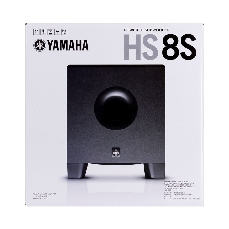 Yamaha HS8S subwoofer Black 150 W Yamaha HS8S subwoofer Black 150 W