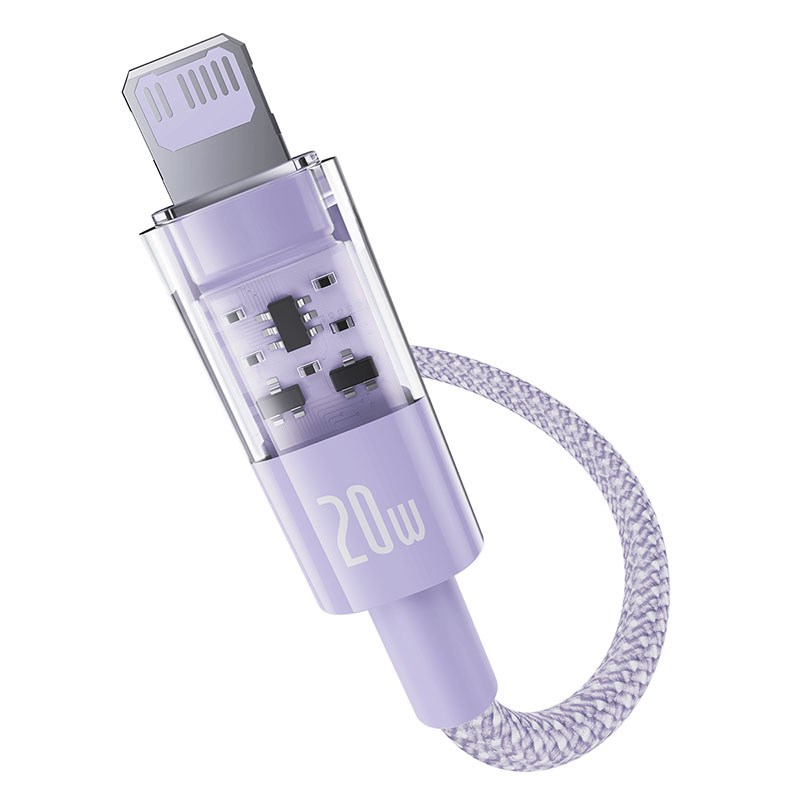Baseus Gem USB-C to iP fast charging cable 2 m 20 W Purple Baseus Gem USB-C to iP fast charging cable 2 m 20 W Purple