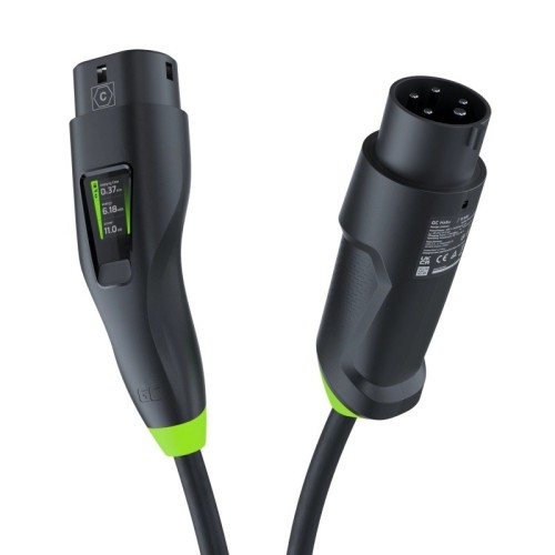 Green Cell Habu EVGC01 Mobile EV charger for electric vehicles 11 kW 7 m Type 2 CEE Wallbox Black Green Cell Habu EVGC01 Mobile EV charger for electric vehicles 11 kW 7 m Type 2 CEE Wallbox Black