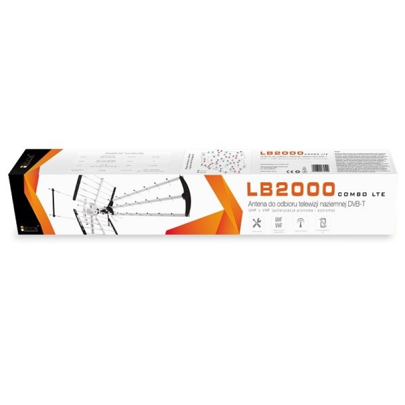 Libox LB2000 television antenna Outdoor Dual 32 dB Libox LB2000 television antenna Outdoor Dual 32 dB