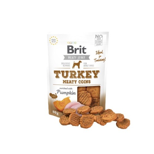 BRIT Turkey Meaty Coins - dog treat - 80 g BRIT Turkey Meaty Coins - dog treat - 80 g