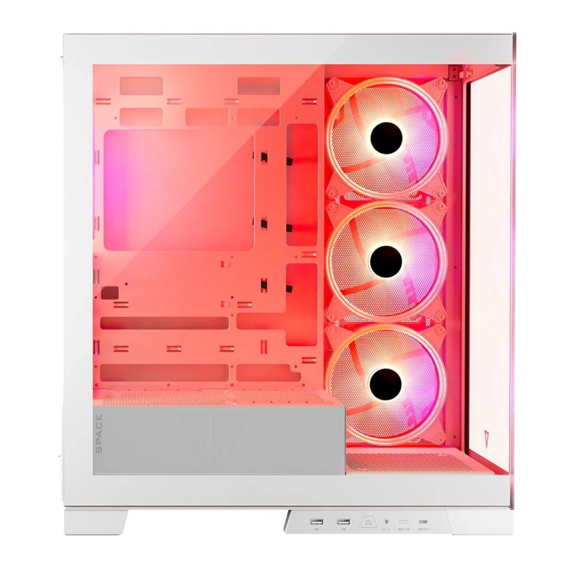 MODECOM Volcano SPACE APEX ARGB MIDI USB 3.0 X 2 CYPE-C white MODECOM Volcano SPACE APEX ARGB MIDI USB 3.0 X 2 CYPE-C white