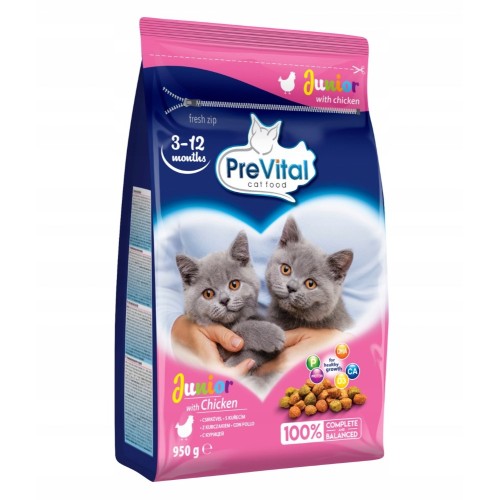 PREVITAL Junior Chicken - dry cat food - 950g PREVITAL Junior Chicken - dry cat food - 950g