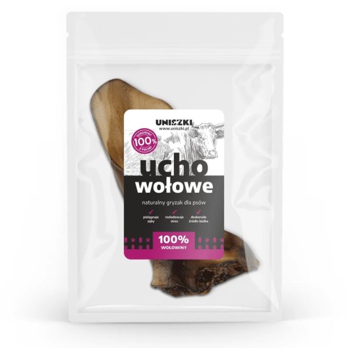 UNISZKI Medium Beef Ear - Dog Treat - 1 Piece UNISZKI Medium Beef Ear - Dog Treat - 1 Piece