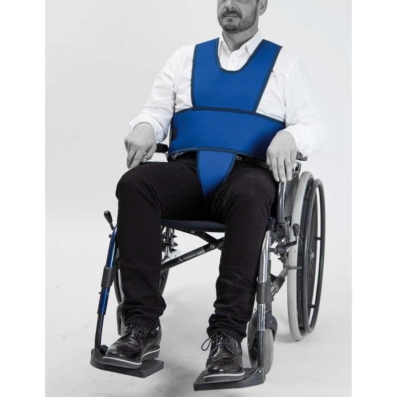 5-point restraint strap for wheelchairs L