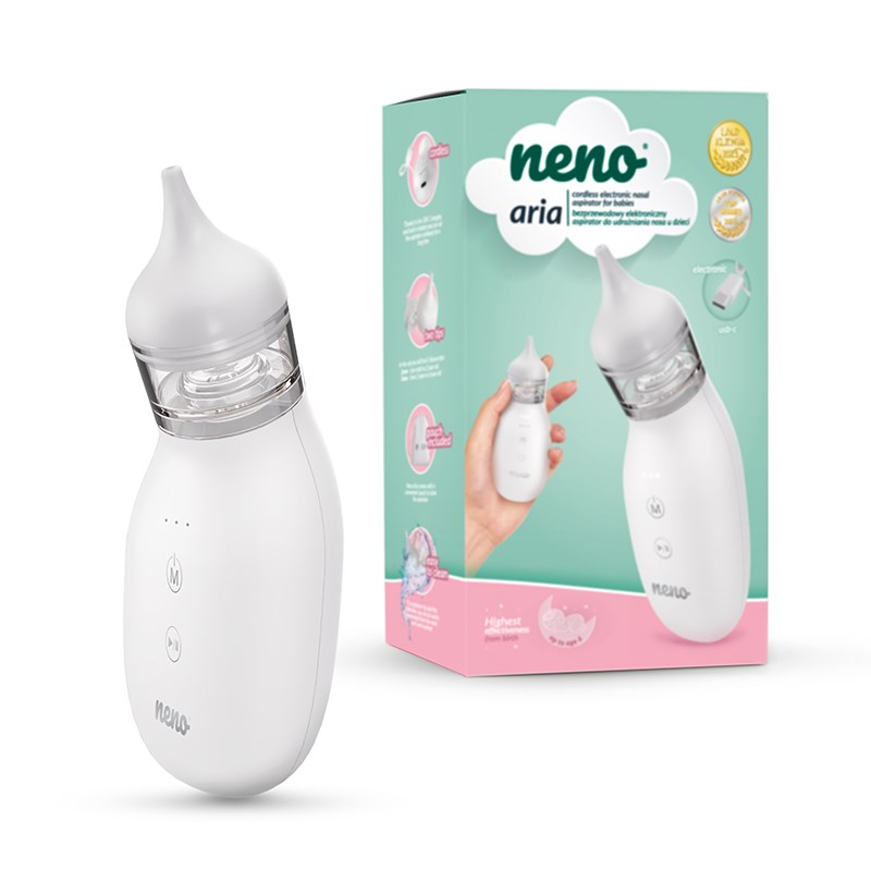 Neno Aria wireless electronic nasal aspirator for clearing children's noses Neno Aria wireless electronic nasal aspirator for clearing children's noses
