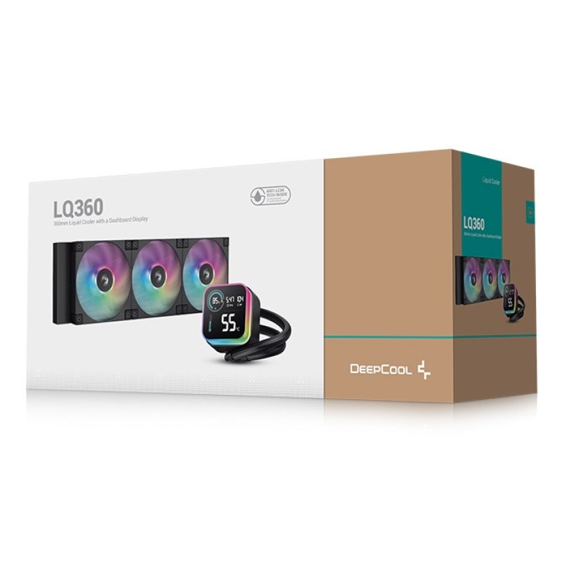 DeepCool LQ360 Processor Liquid cooling kit 12 cm Black 1 pc(s) DeepCool LQ360 Processor Liquid cooling kit 12 cm Black 1 pc(s)