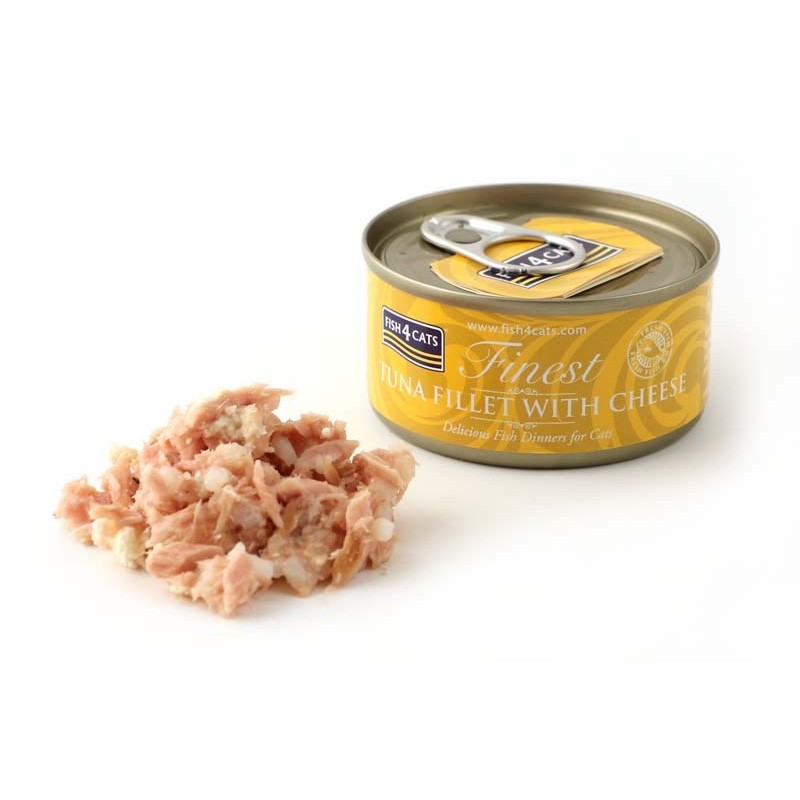 FISH4CATS Tun fillet with cheese - wet cat food - 70g FISH4CATS Tun fillet with cheese - wet cat food - 70g