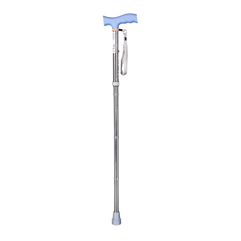 Folding walking stick ACTIONMED silver Folding walking stick ACTIONMED silver