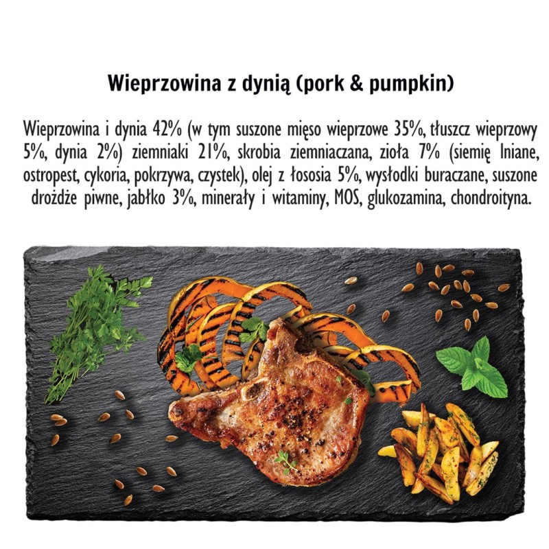 PAKA ZWIERZAKA Pork with pumpkin L - dry dog food - 9kg PAKA ZWIERZAKA Pork with pumpkin L - dry dog food - 9kg