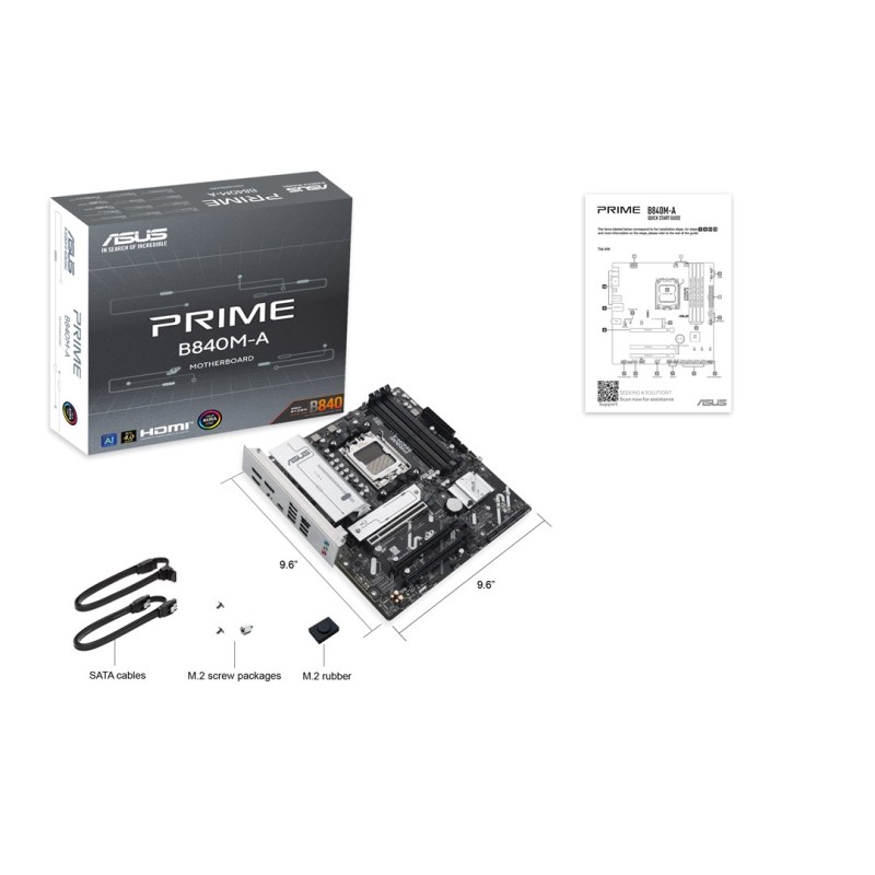 ASUS PRIME B840M-A-CSM AMD B840 Socket AM5 micro ATX ASUS PRIME B840M-A-CSM AMD B840 Socket AM5 micro ATX