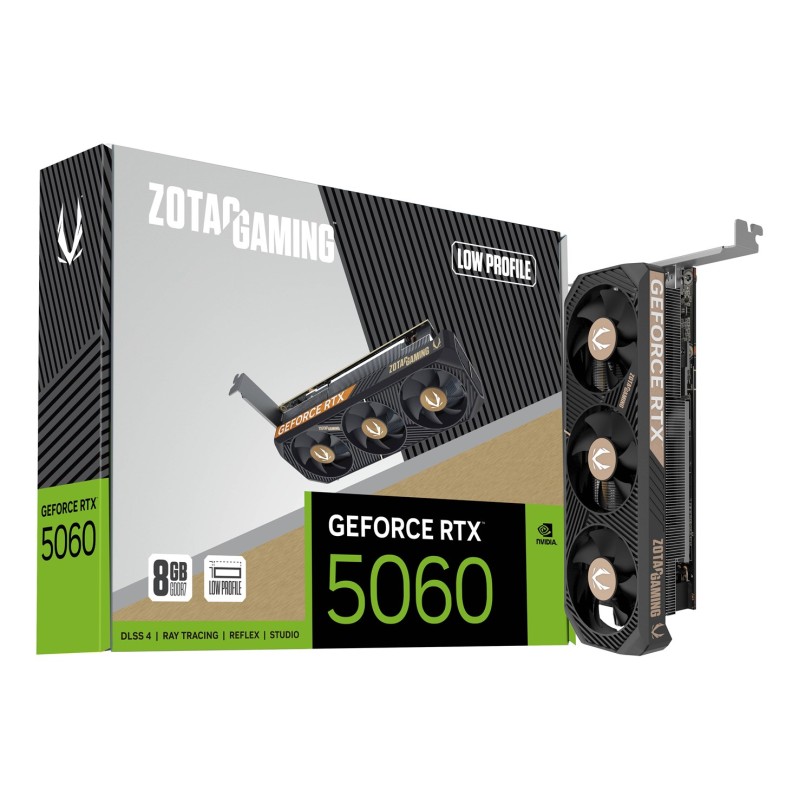 Zotac GAMING GeForce RTX 5060 Low Profile NVIDIA 8 GB GDDR7 Zotac GAMING GeForce RTX 5060 Low Profile NVIDIA 8 GB GDDR7