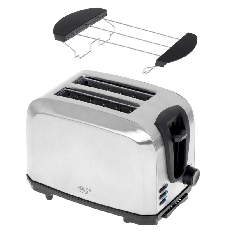 Toaster with roll rack Adler silver AD 3222 Toaster with roll rack Adler silver AD 3222