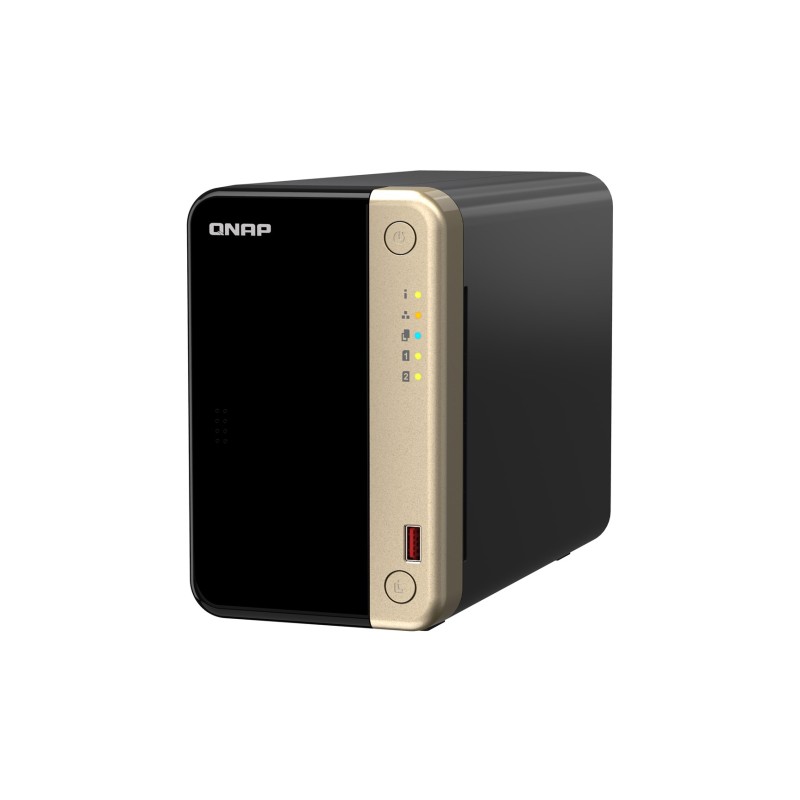 QNAP TS-264 NAS Tower Intel® Celeron® N5095 8 GB QNAP QTS Black, Gold QNAP TS-264 NAS Tower Intel® Celeron® N5095 8 GB QNAP QTS Black, Gold