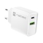 NATEC NETWORK CHARGER RIBERA USB-A+USB-C 20W PD