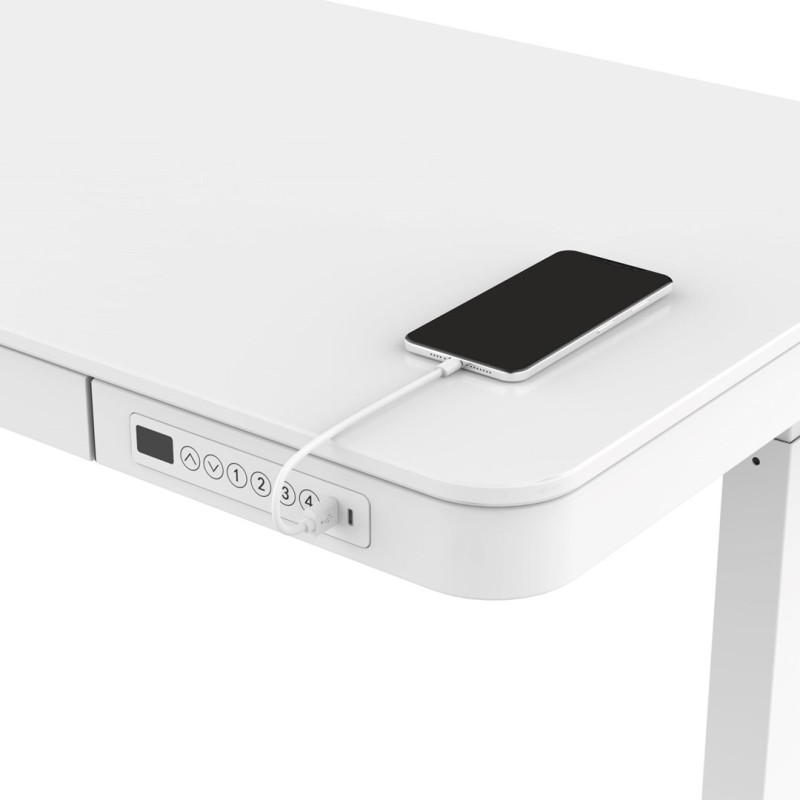 ACTIVEJET desk with electric height adjustment 140x70 ET119W-C white ACTIVEJET desk with electric height adjustment 140x70 ET119W-C white
