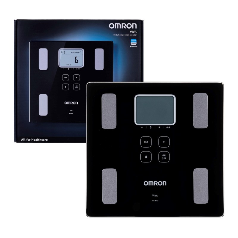 Omron VIVA Square Black Electronic personal scale Omron VIVA Square Black Electronic personal scale