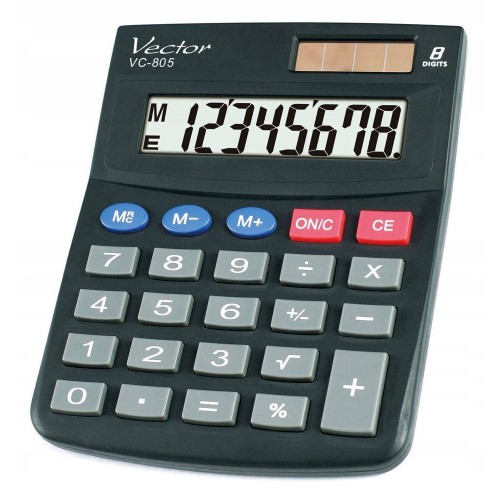 Vector VC-805 Office Calculator, black