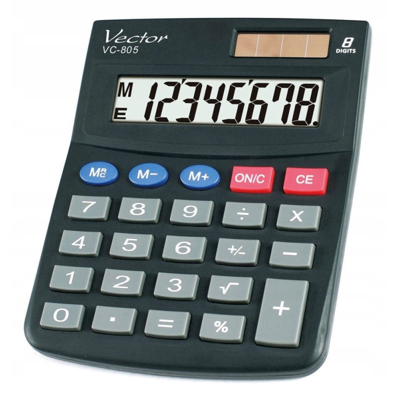 Vector VC-805 Office Calculator, black