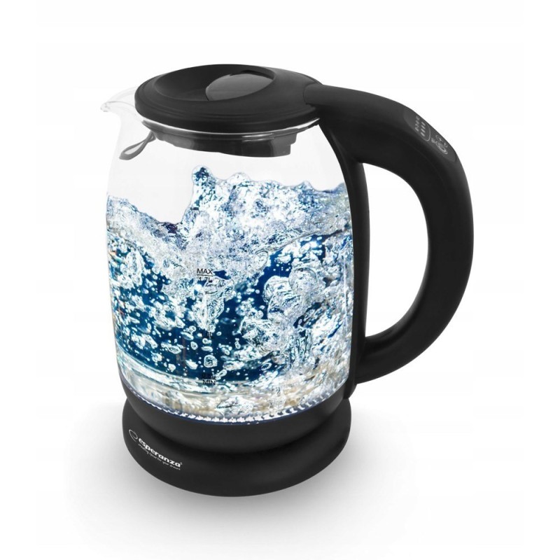 Esperanza EKK027 electric kettle 1.7 L Black,Transparent 2200 W Esperanza EKK027 electric kettle 1.7 L Black,Transparent 2200 W