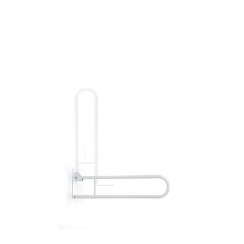 Toilet handrail, bathroom hinged handle White Toilet handrail, bathroom hinged handle White