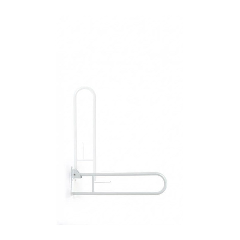 Toilet handrail, bathroom hinged handle White Toilet handrail, bathroom hinged handle White