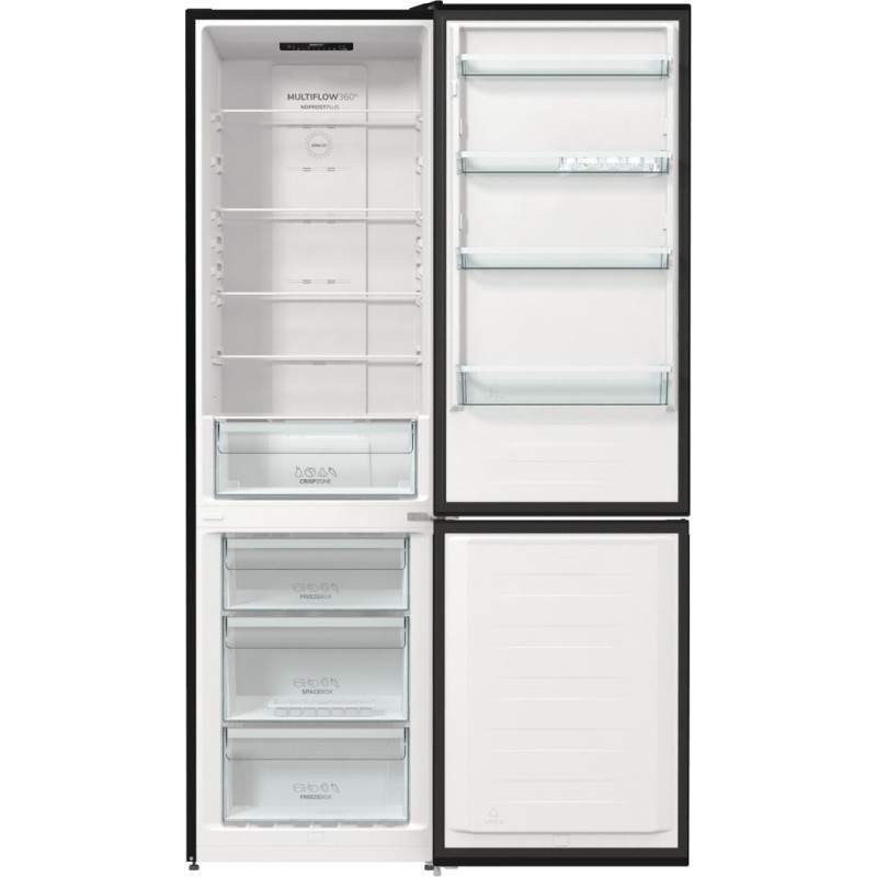 Gorenje NRK6202EBXL4 fridge-freezer Freestanding 331 L E Black