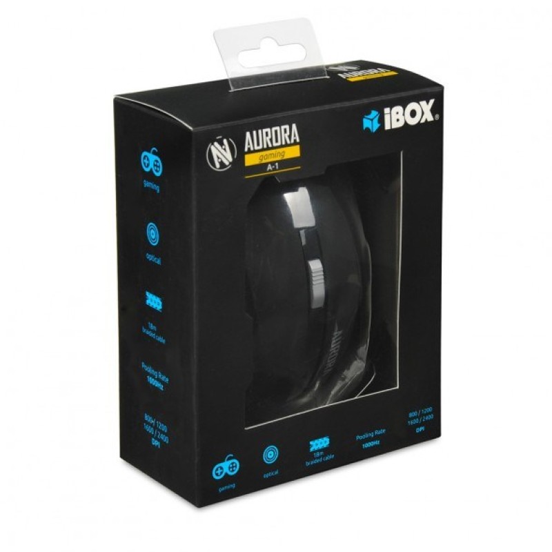 iBox Aurora A-1 mouse Right-hand USB Type-A Optical 2400 DPI iBox Aurora A-1 mouse Right-hand USB Type-A Optical 2400 DPI