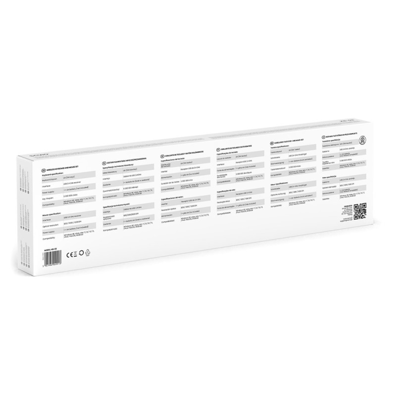 Savio KB-03 keyboard Mouse included Home/Office USB QWERTY US English Black