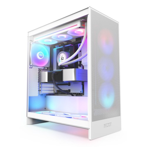NZXT PC CASE H7 FLOW RGB MIDI TOWER WHITE (2024)
