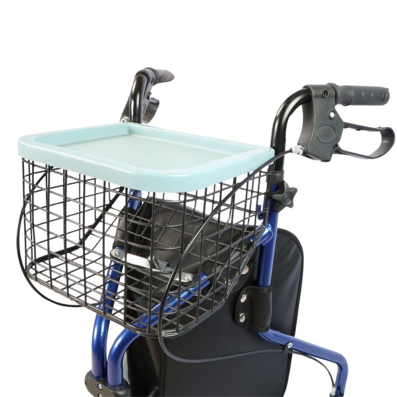 Practical tricycle walker with basket and bag Practical tricycle walker with basket and bag