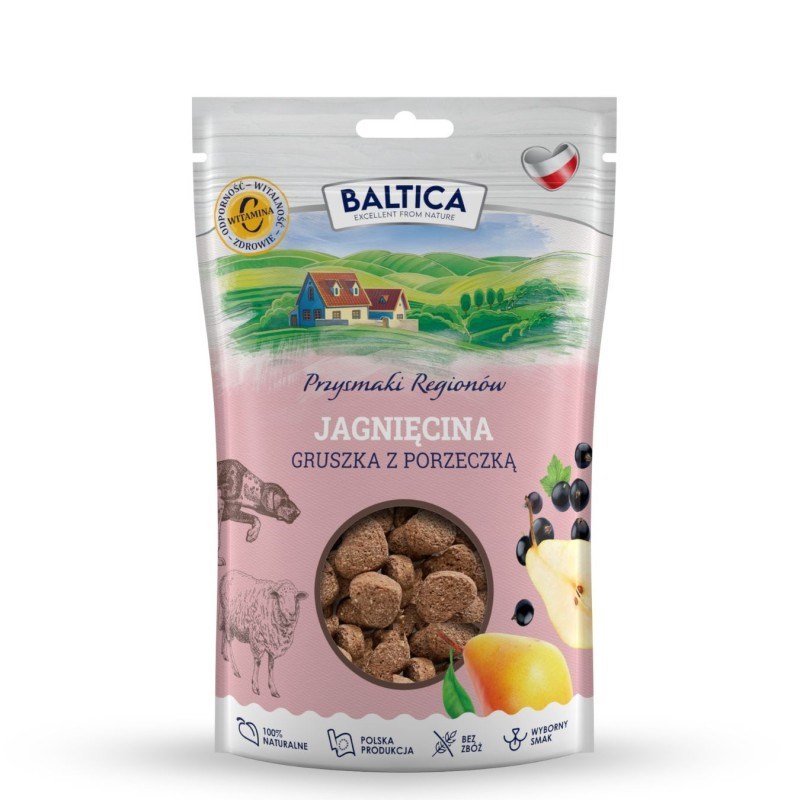 BALTICA Przysmaki regionów Lamb with pear and mint - dog treat - 100g BALTICA Przysmaki regionów Lamb with pear and mint - dog treat - 100g