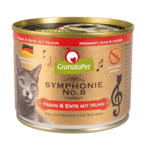 GRANATAPET Symphonie  No.8 Pheasant and duck with chicken - wet cat food - 200g GRANATAPET Symphonie  No.8 Pheasant and duck with chicken - wet cat food - 200g