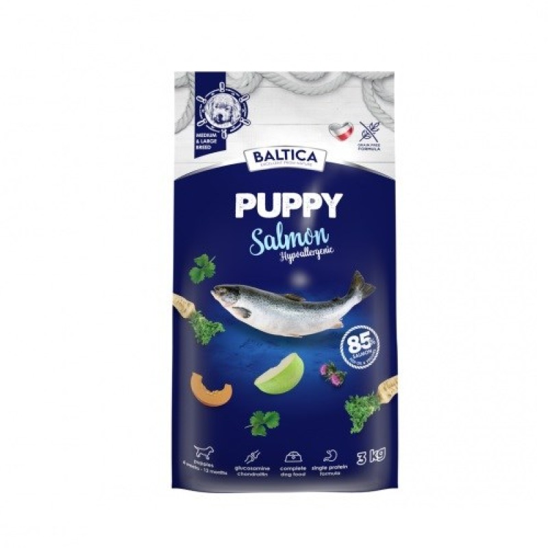 BALTICA Excellent Puppy Salmon Medium and large breeds - dry dog food - 3kg BALTICA Excellent Puppy Salmon Medium and large breeds - dry dog food - 3kg
