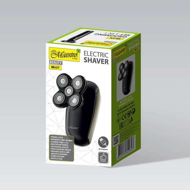 MAESTRO MR-677 USB electric shaver MAESTRO MR-677 USB electric shaver