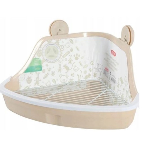 ZOLUX Small corner toilet 320x250x150 mm beige ZOLUX Small corner toilet 320x250x150 mm beige