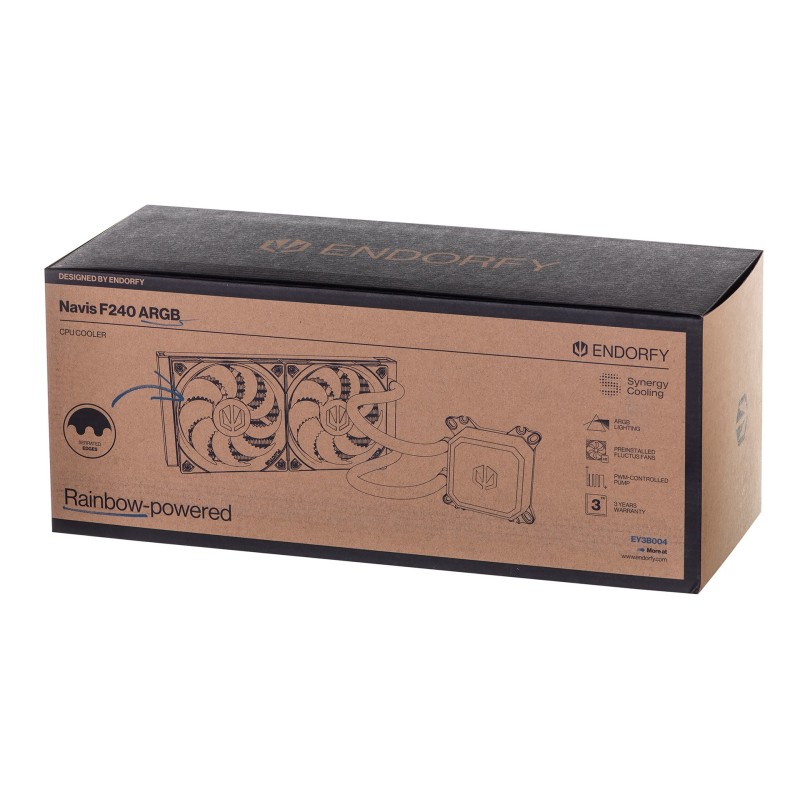 ENDORFY Navis F240 ARGB Processor All-in-one liquid cooler 24 cm Black 1 pc(s) ENDORFY Navis F240 ARGB Processor All-in-one liquid cooler 24 cm Black 1 pc(s)