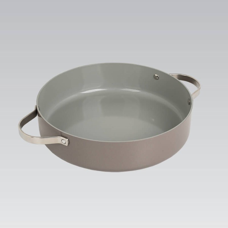 Casserole shallow with lid MAESTRO MR-4009 (MR-4009-28S) 28 cm 3.9 l Grey Casserole shallow with lid MAESTRO MR-4009 (MR-4009-28S) 28 cm 3.9 l Grey
