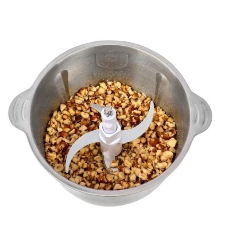 Shredder electric chopper for fruit, vegetables and ice steel 500 W. Shredder electric chopper for fruit, vegetables and ice steel 500 W.