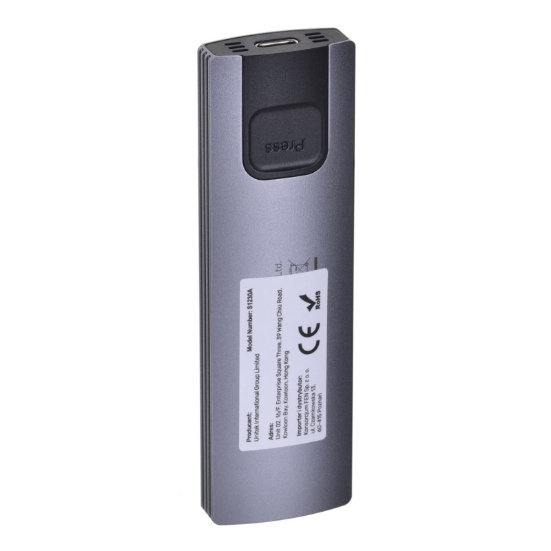 UNITEK M.2 ENCLOSURE, USB 3.2 Gen2 Type-C M.2 NVME/SATA SSD UNITEK M.2 ENCLOSURE, USB 3.2 Gen2 Type-C M.2 NVME/SATA SSD