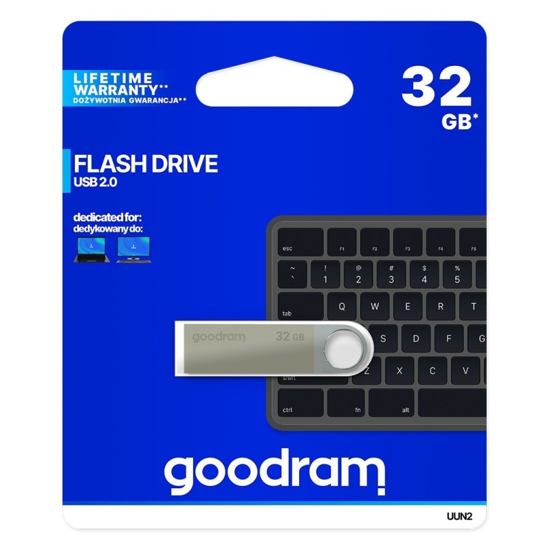 Goodram 32GB USB 2.0 USB flash drive USB Type-A Black,Silver Goodram 32GB USB 2.0 USB flash drive USB Type-A Black,Silver