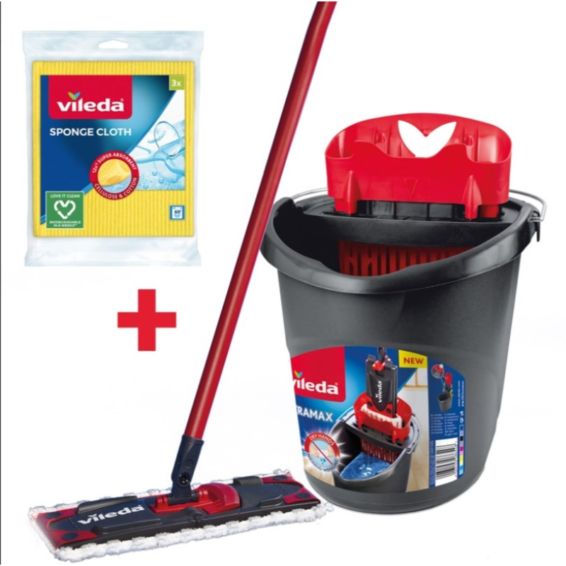Vileda Ultramax Box mop + cloths 3 pcs. Vileda Ultramax Box mop + cloths 3 pcs.