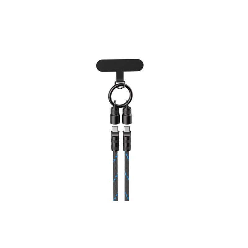 Havit CB6340 - charging cable, 1.2m (black/blue) Havit CB6340 - charging cable, 1.2m (black/blue)