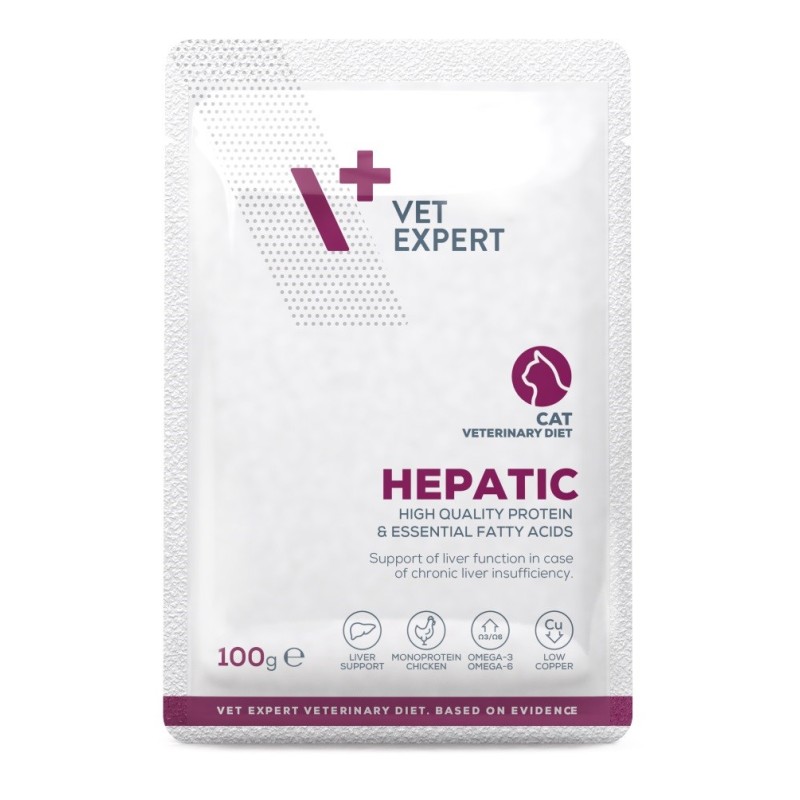 VET EXPERT Hepatic Chicken - wet cat food - 100g