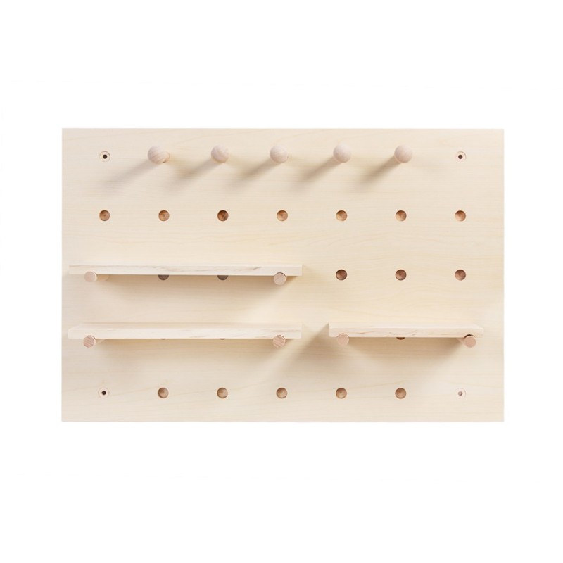 Maclean wooden board organizer, light wood color, 40x60 cm, max. 20 kg, MC-130 WD