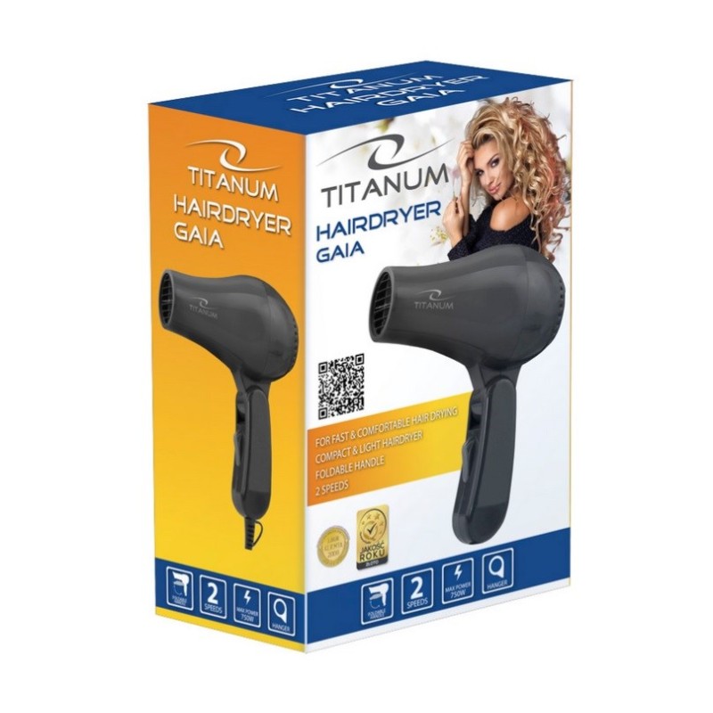 TITANUM TBH003K Hair dryer Black 750 W TITANUM TBH003K Hair dryer Black 750 W