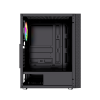 Gembird Fornax 2500 ARGB Gaming ATX computer case, Midi Tower, backlight,  Black