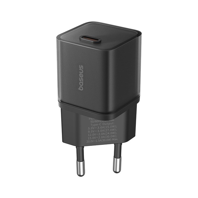 Baseus GAN5S P10162504113-00 Mains Charger 30W Black Baseus GAN5S P10162504113-00 Mains Charger 30W Black